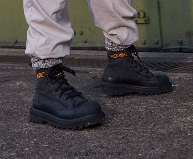 HU Caterpillar X Nigel Cabourn férfiak omaha csizma fekete F4P68D198 | alkalmi csizmák
