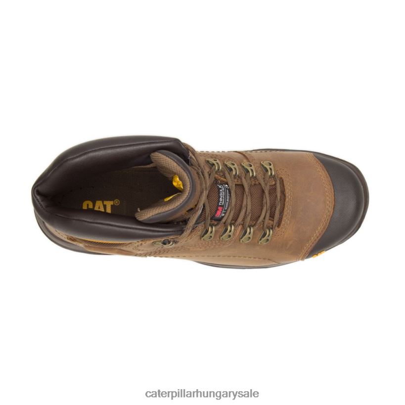 HU Caterpillar férfiak diagnosztikai szia vízálló thinsulate acél orrú munkacipő sötét bézs F4P68D42 | munkacsizma
