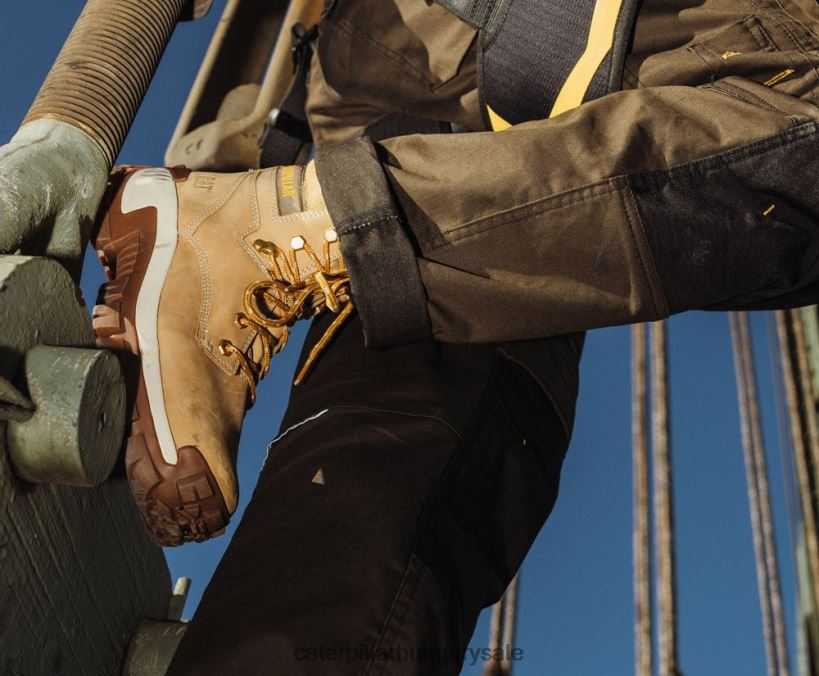 HU Caterpillar férfiak invader szia acél orrú munkacsizma gomba F4P68D4 | munkacsizma